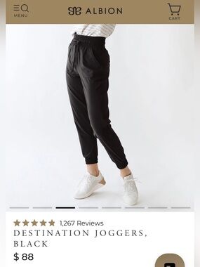 Albion Destination Joggers - Black